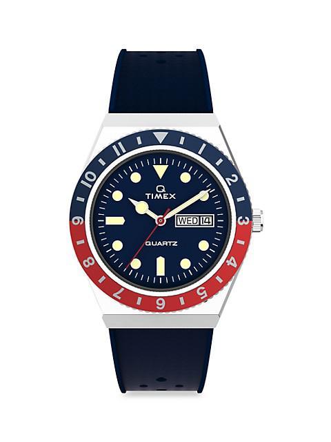 商品Timex|Q Diver Synthetic Strap Watch,价格¥1245,第1张图片