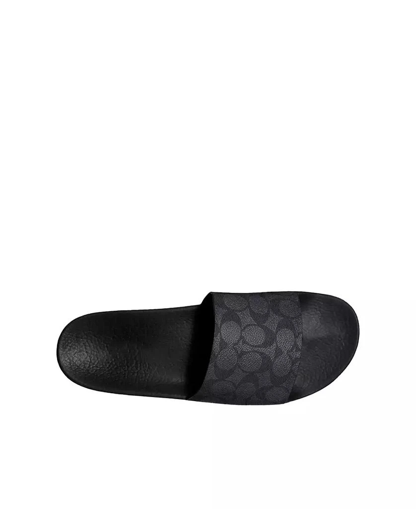 商品Coach|Men's Signature Coated Canvas Pool Slide,价格¥709,第3张图片详细描述