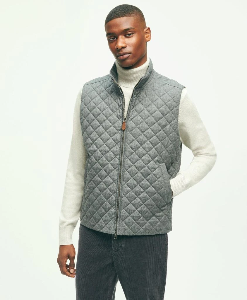 商品Brooks Brothers|Wool Down Diamond Quilted Vest,价格¥1158,第2张图片详细描述