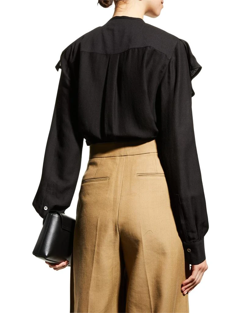 Valeri Long-Sleeve Ruffle Blouse 商品