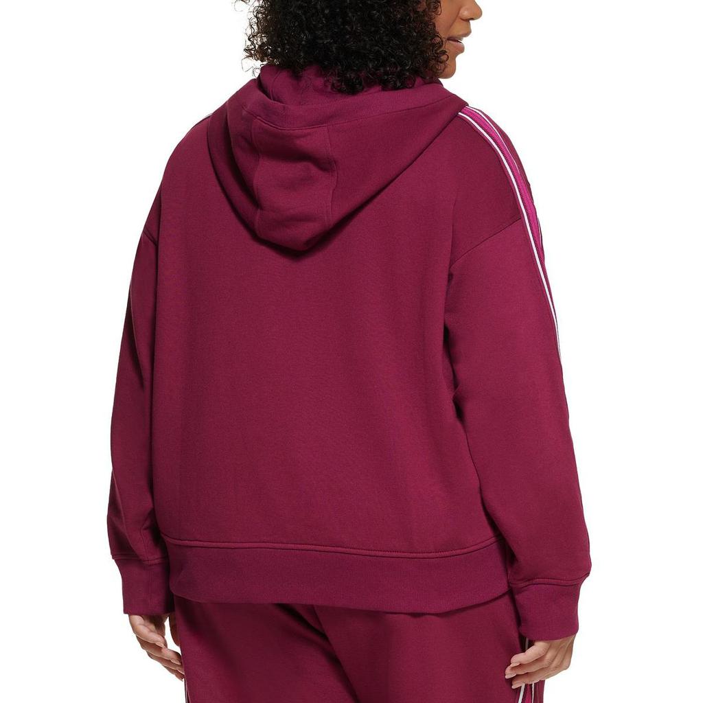 Tommy Hilfiger Sport Womens Plus Fleece Comfy Zip-Front Hoodie商品第4张图片规格展示