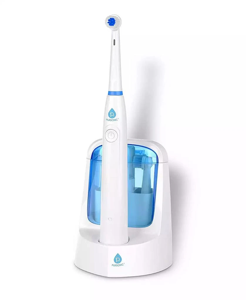 商品PURSONIC|RET200 Power Rechargeable Electric Toothbrush With UV Sanitizing Function, 12 Brush Heads Included,价格¥242,第2张图片详细描述