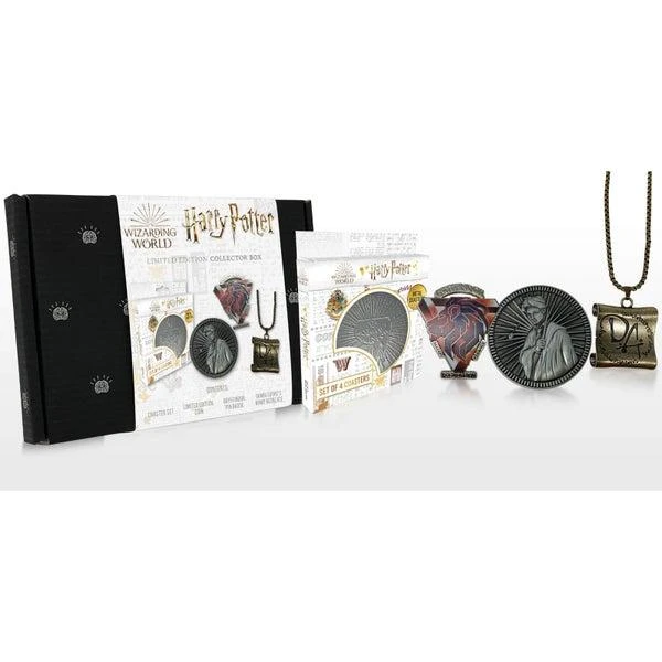 商品Harry Potter|Harry Potter Gift Set - Hp Collectible Coin, Da Necklace, Gryffindor Pin & Coaster Set,价格¥159,第1张图片