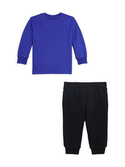 商品Ralph Lauren|Baby Boy's Polo Bear T-Shirt & Jogger Pants Set,价格¥261,第4张图片详细描述
