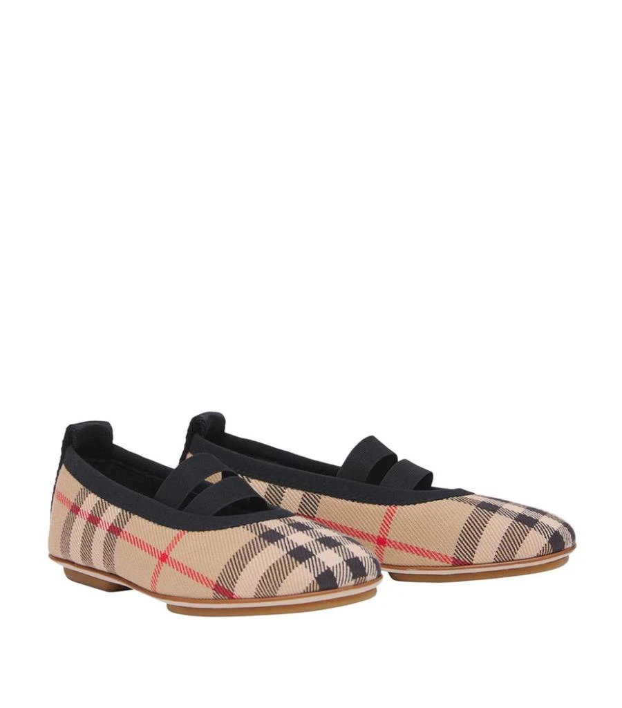 商品Burberry|Vintage Check Mini Grace Flats,价格¥2284,第1张图片