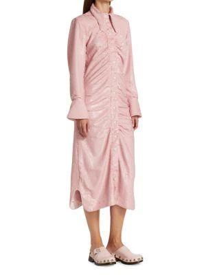 商品Ganni|Sequined Midi Shirtdress,价格¥1086,第3张图片详细描述