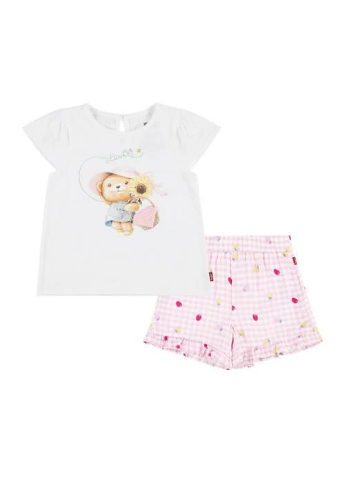 商品Levi's|Toddler Girls T Shirt And Printed Shorts Set,价格¥335,第1张图片