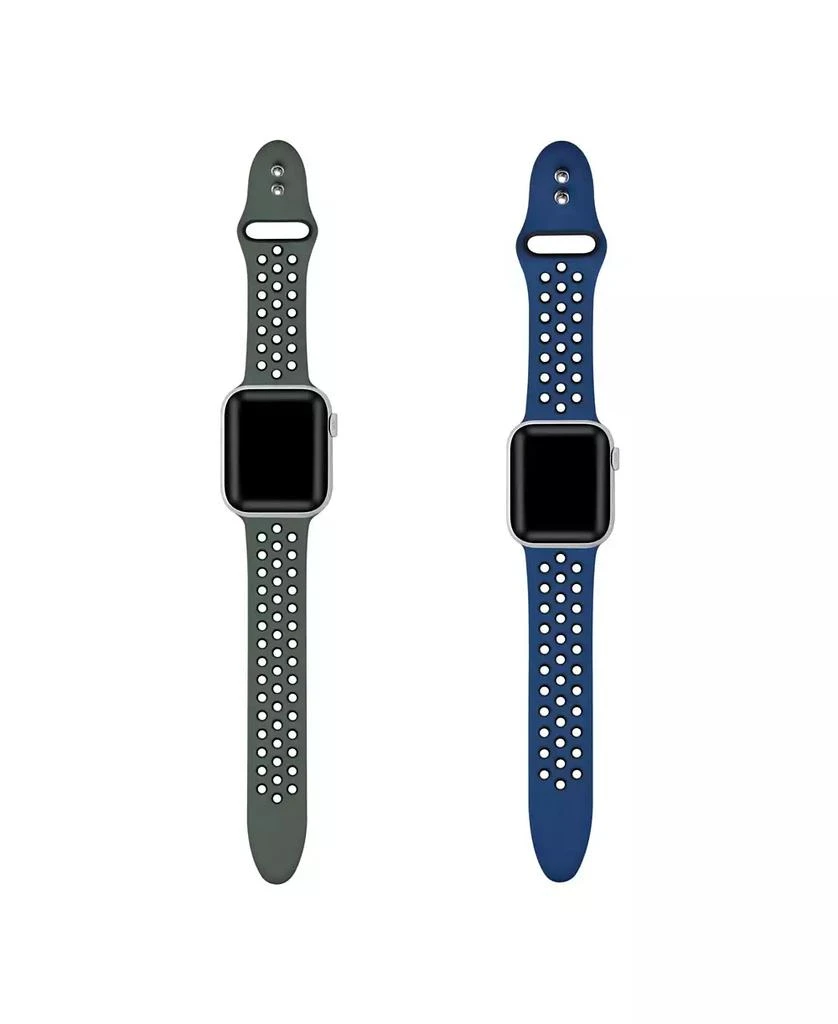 商品Posh Tech|2 Pack Silicone Band for Apple Watch 44,45,46,49mm,价格¥225,第1张图片