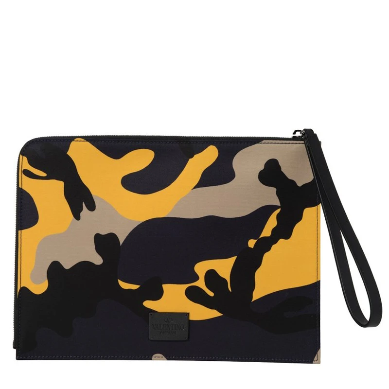 商品Valentino|VALENTINO 迷彩男士手拿包 PY2P0665-NCD-0OS,价格¥2075,第1张图片