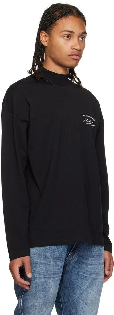 商品Martine Rose|Black Printed Long Sleeve T-Shirt,价格¥720,第2张图片详细描述