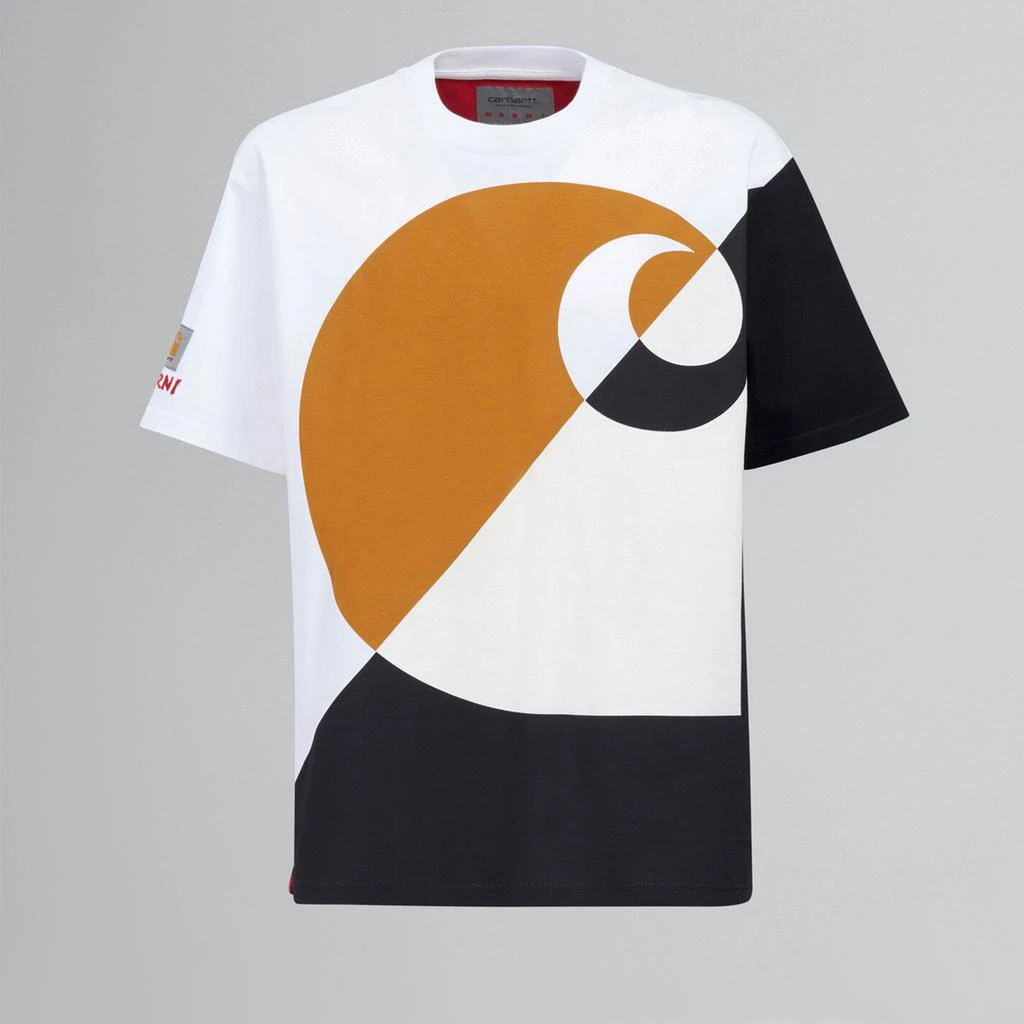 商品Marni|Marni X Carhartt WIP Logo Cotton-Jersey T-Shirt,价格¥508,第1张图片