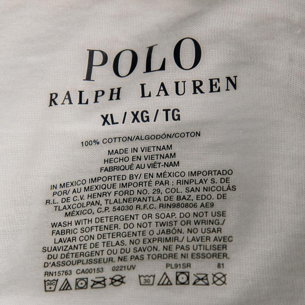 Polo Ralph Lauren White Logo Printed Cotton Long Sleeve T-Shirt XL商品第4张图片规格展示