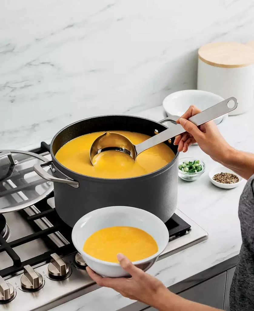商品Ninja|NeverStick Premium Hard-Anodized 8-Quart Stock Pot with Glass Lid,价格¥906,第4张图片详细描述