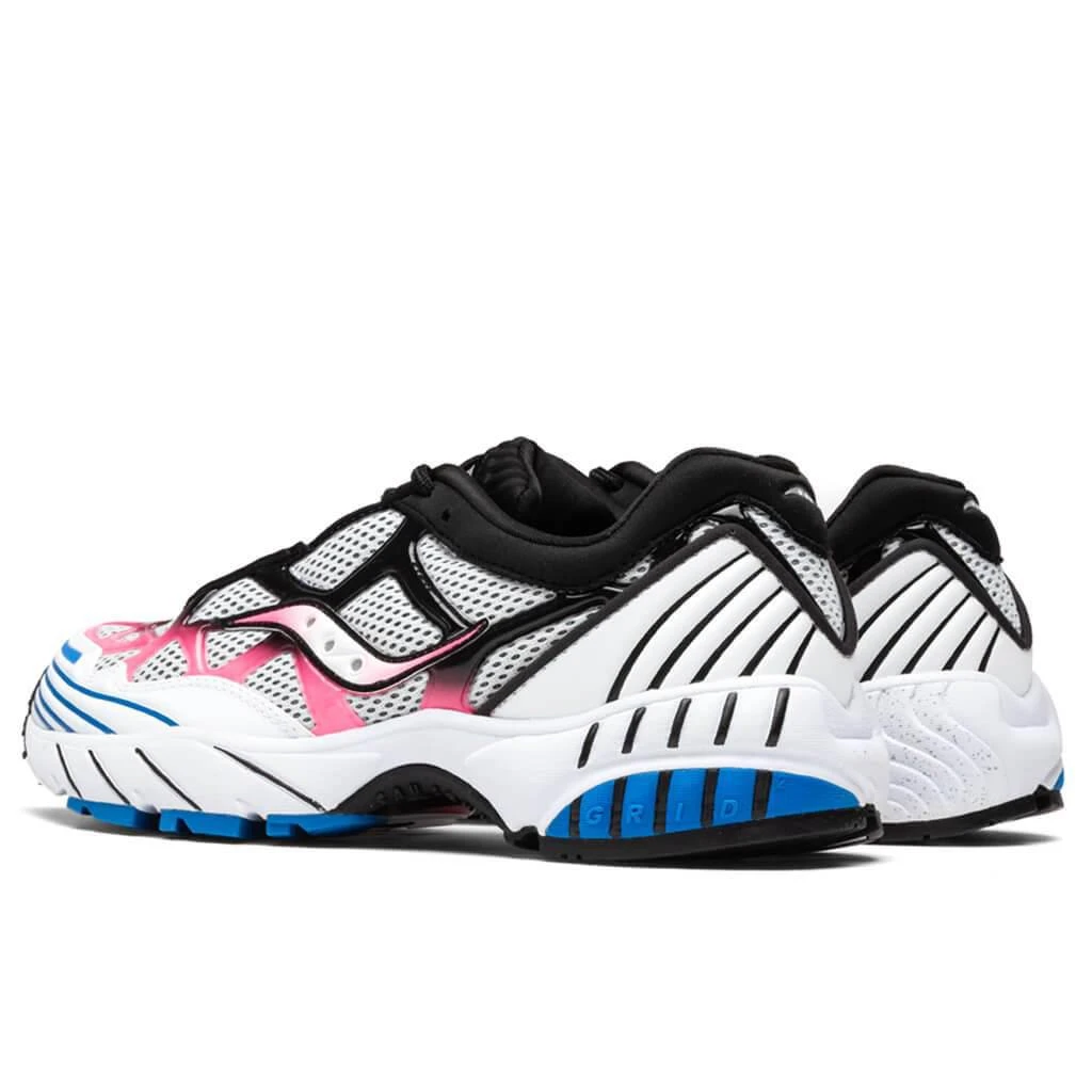 商品Saucony|Saucony Grid Web - White/Pink/Blue,价格¥644,第3张图片详细描述