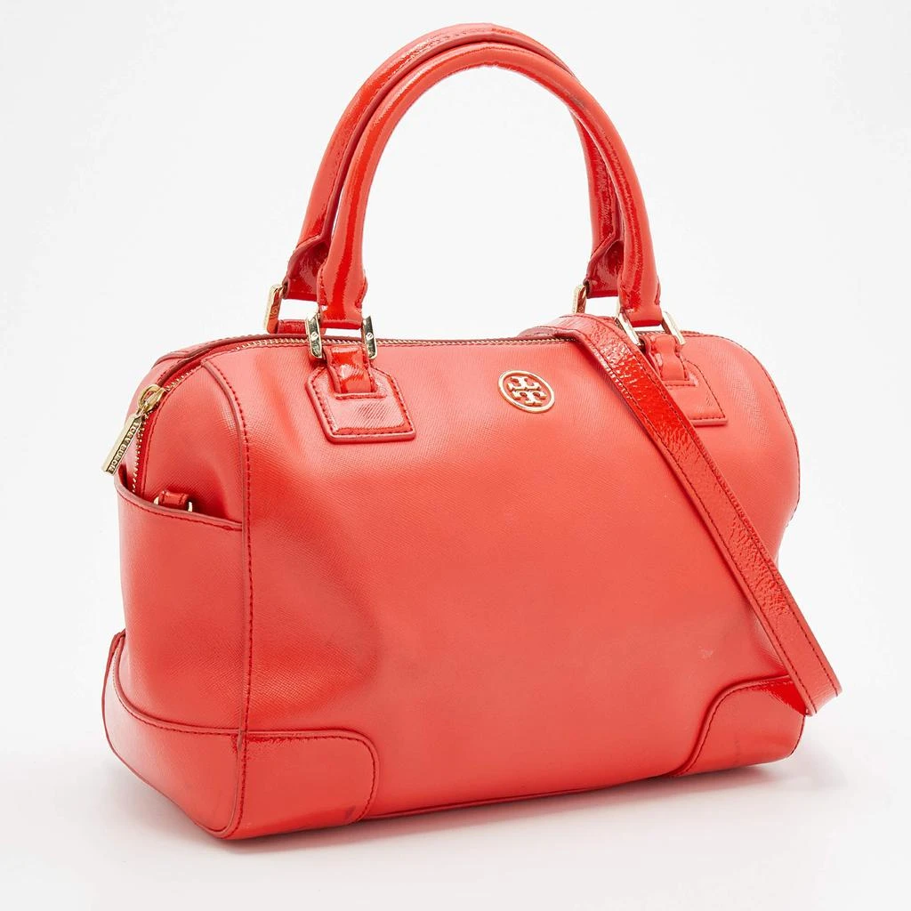 商品[二手商品] Tory Burch|Tory Burch Orange Leather Robinson Middy Satchel,价格¥1007,第3张图片详细描述