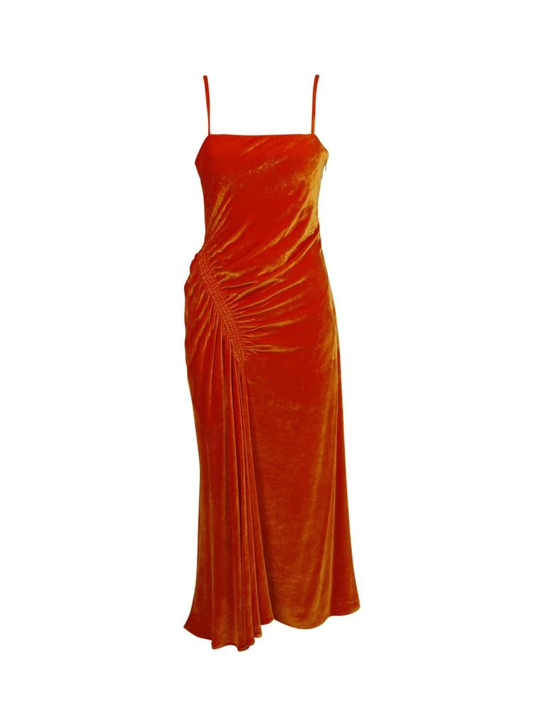 商品Proenza Schouler|Ruched-detail Silk Velvet Gown,价格¥9000,第1张图片