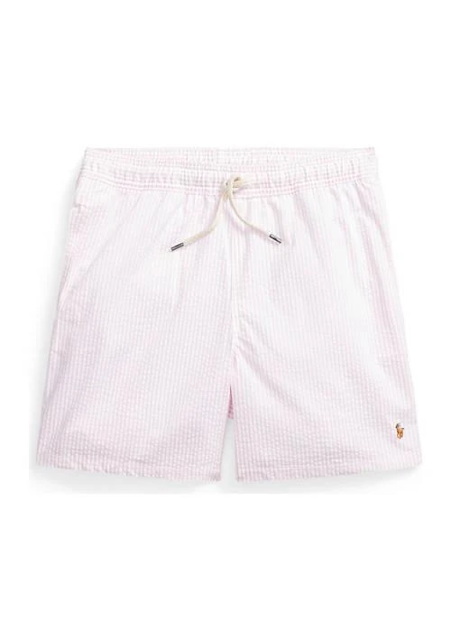 商品Ralph Lauren|Lauren Childrenswear Boys 8 20 Traveler Seersucker Swim Trunks,价格¥528,第1张图片