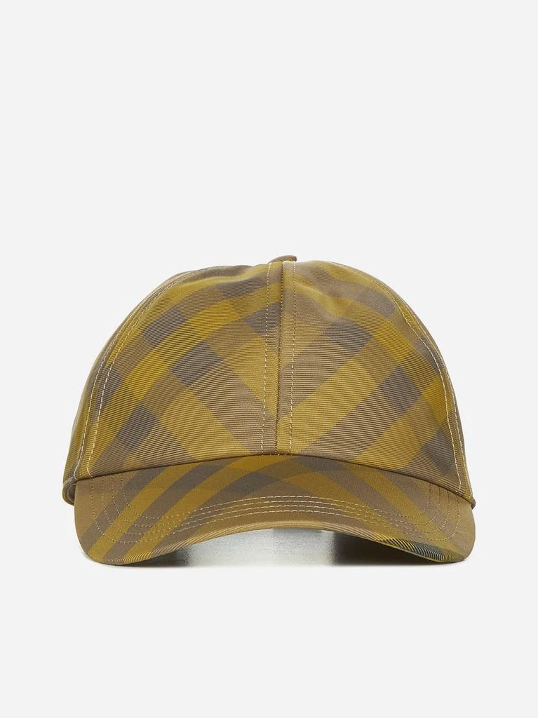 商品Burberry|Check canvas baseball cap,价格¥3193,第1张图片