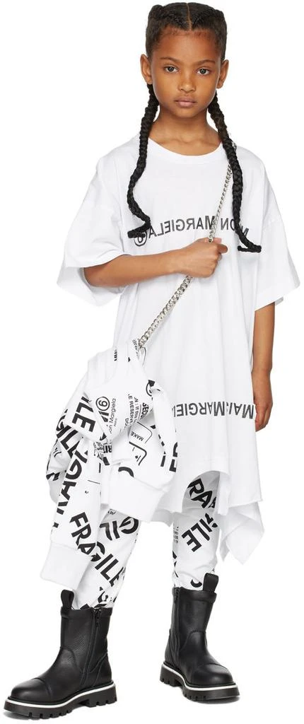 商品MAISON MARGIELA|Kids White Mirrored T-Shirt Dress,价格¥469,第1张图片