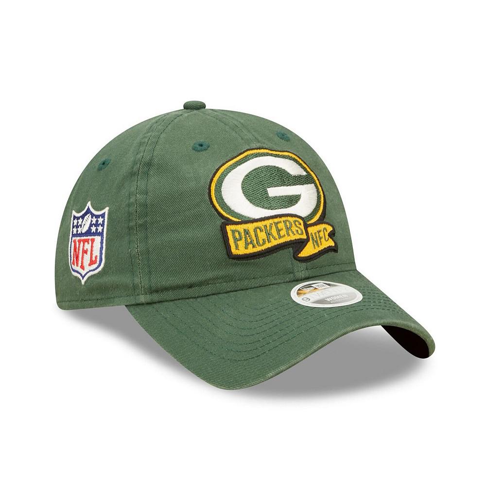 Women's Green Green Bay Packers 2022 Sideline Adjustable 9TWENTY Hat商品第1张图片规格展示