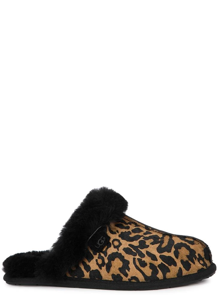 商品UGG|Scuffette II panther-print calf hair slippers,价格¥1030,第1张图片