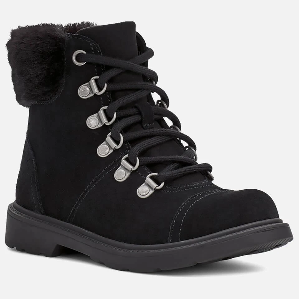 商品UGG|UGG KIDS' AZELL HIKER ALL WEATHER BOOTS - BLACK,价格¥486,第2张图片详细描述