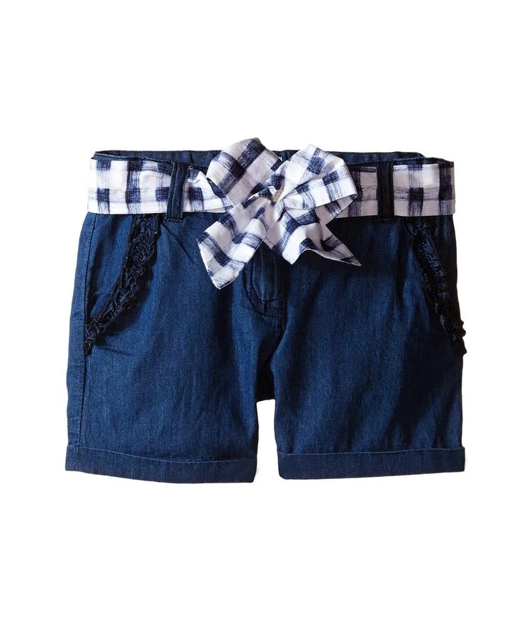 商品Armani|Shorts with Belted Bow in Denim (Toddler/Little Kids),价格¥311,第1张图片