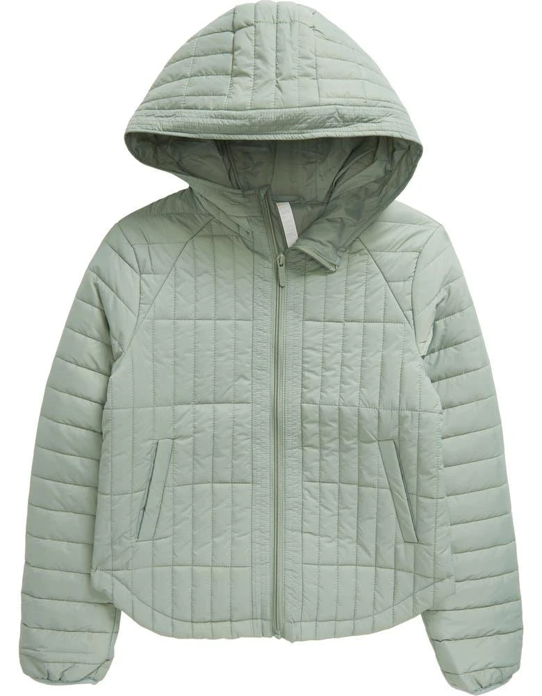 商品Zella|Kids' Quilted Hooded Jacket,价格¥480,第1张图片