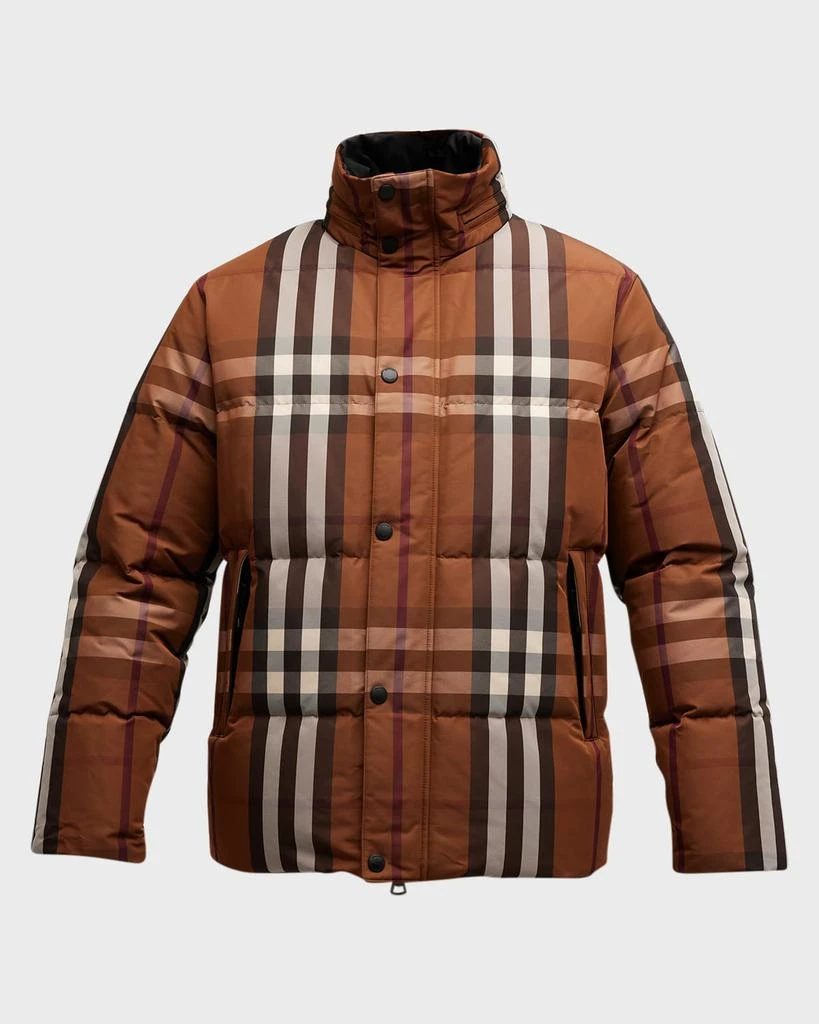 商品Burberry|Men's Digby Check Puffer Jacket,价格¥10009,第2张图片详细描述