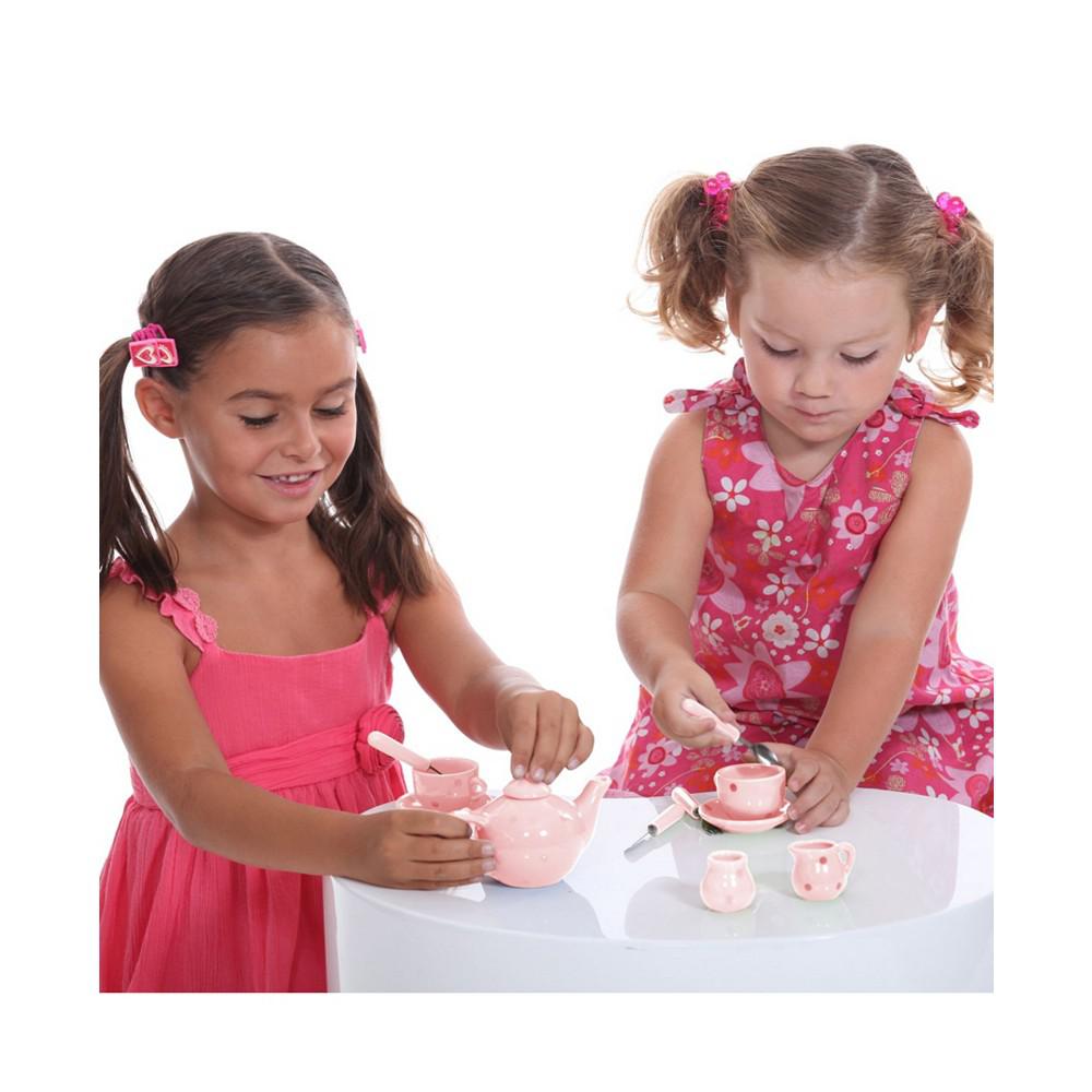 Hey Play Kids Tea Set - Mini Porcelain Tea Party - Pretend Play, 17 Piece商品第6张图片规格展示
