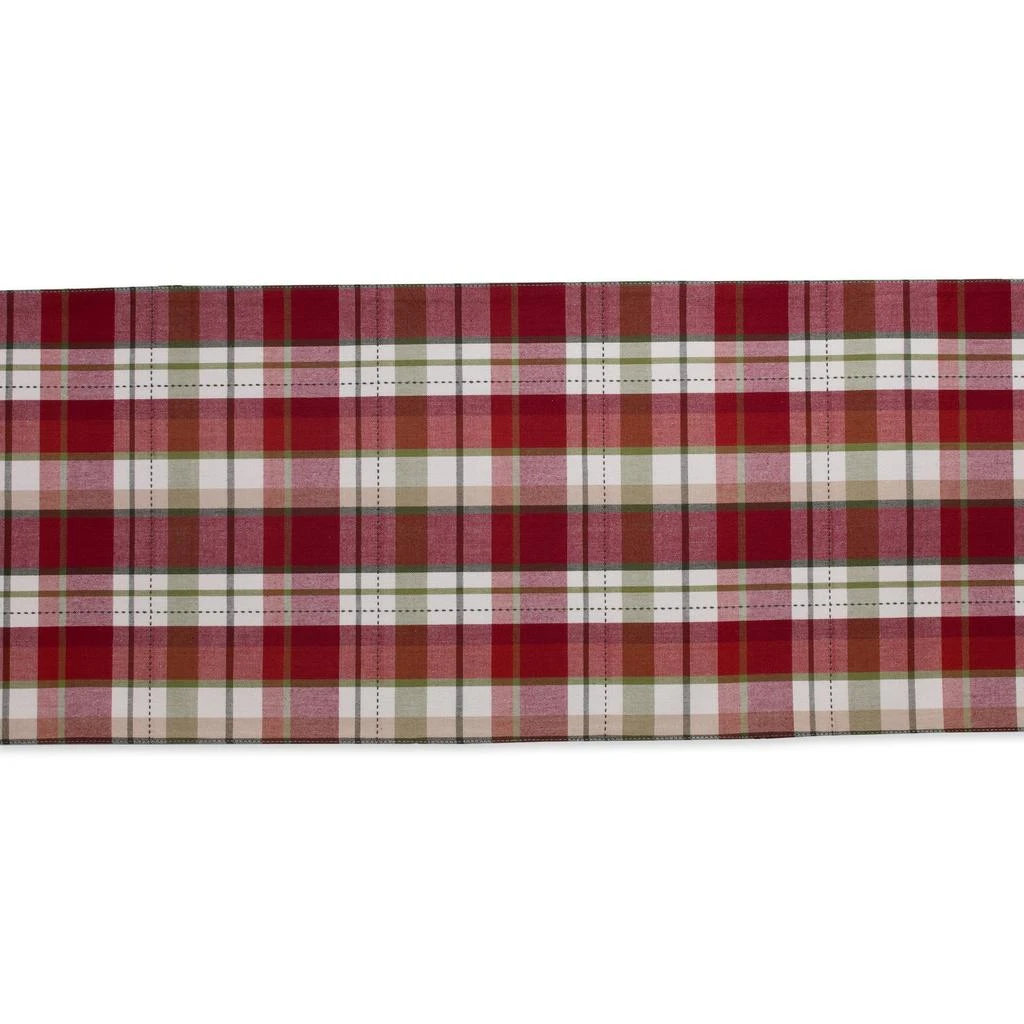 商品DII|DII Mountain Trail Plaid Reversible Embellished Table Runner 14x108,价格¥247,第3张图片详细描述