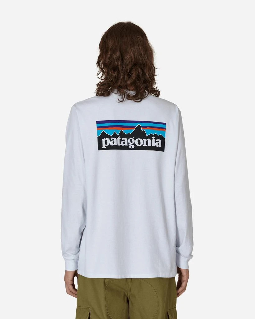 商品Patagonia|P-6 Responsibili-Tee Longsleeve T-Shirt White,价格¥409,第3张图片详细描述