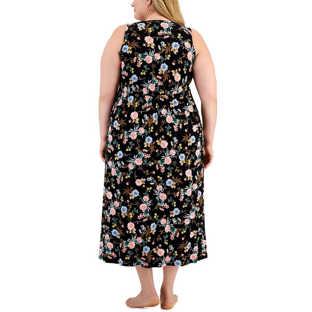 商品Charter Club|Plus Size Lace-Trim Long Nightgown, Created for Macy's,价格¥202,第5张图片详细描述