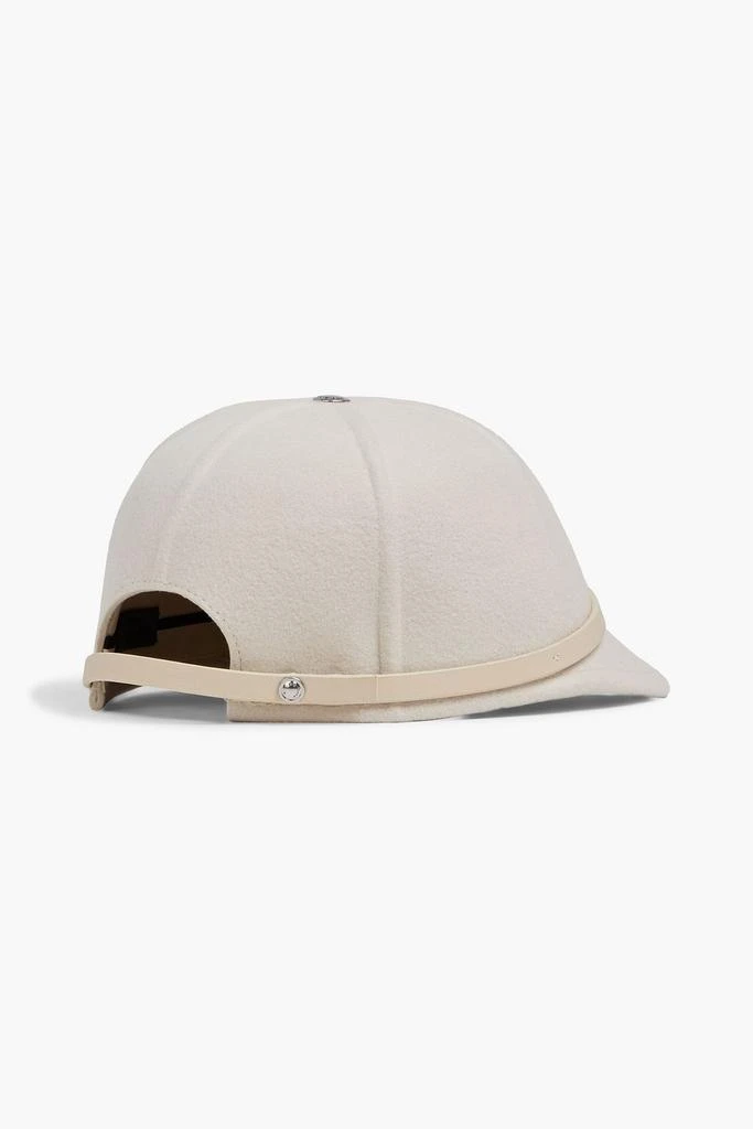 商品Rag & Bone|Lexington leather-trimmed wool baseball cap,价格¥531,第3张图片详细描述