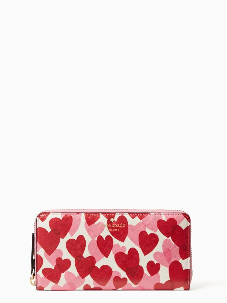 商品Kate Spade|心形长款钱包,价格¥789,第1张图片
