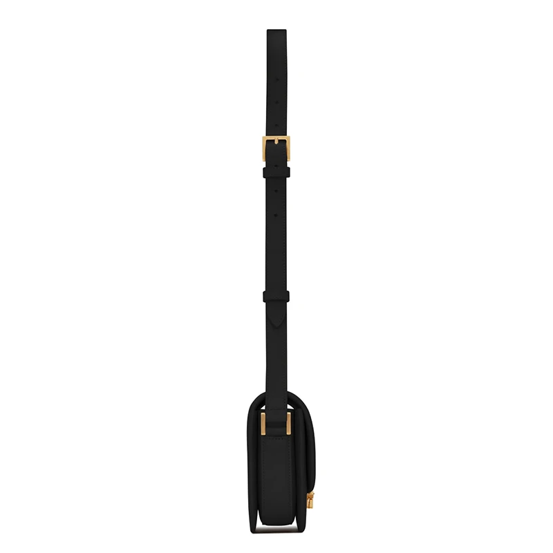 SAINT LAURENT PARIS/圣罗兰 YSL SOLFERINO系列 哑光黑色小牛皮金扣翻盖小号斜挎单肩包6343060SX0W1000 商品