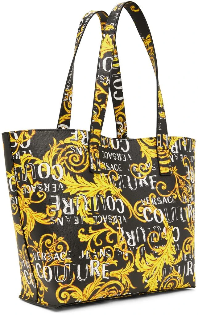 商品Versace|Black & Yellow Printed Tote,价格¥829,第3张图片详细描述