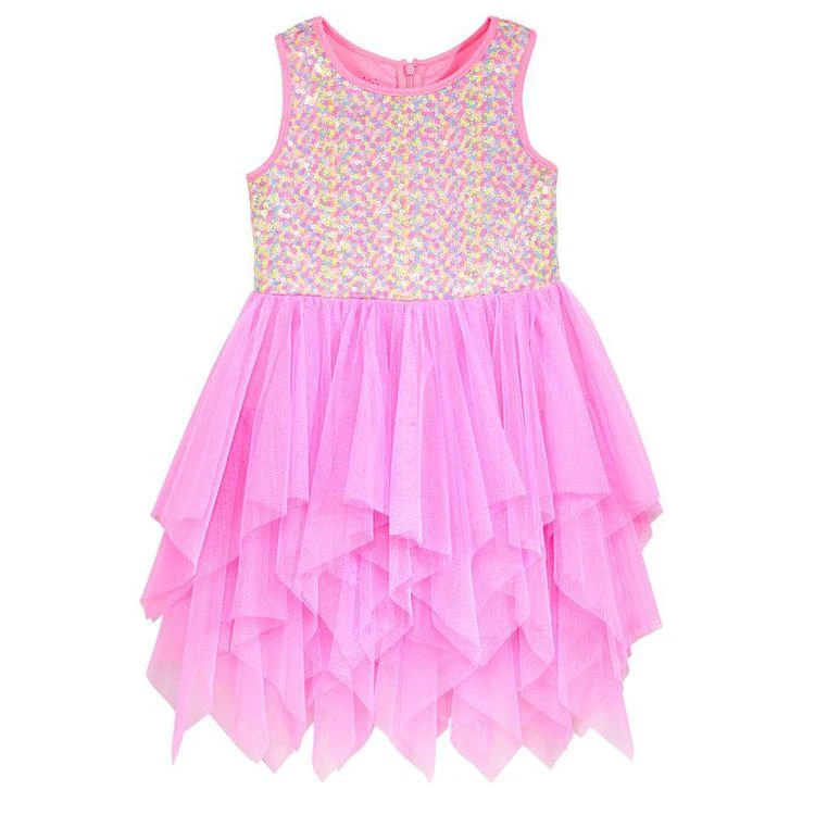 商品Marmellata|Sequined Cascading Ruffle Dress, Toddler Girls,价格¥187,第1张图片