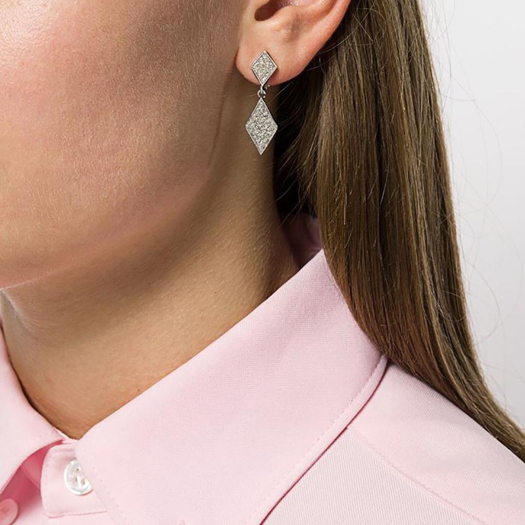 商品[二手中古商品] Susan Caplan Vintage|1980s vintage panetta crystal drop earrings,价格¥1089,第4张图片详细描述