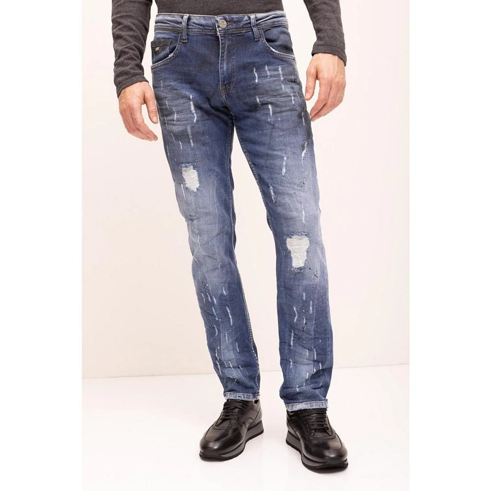 商品RON TOMSON|Men's Modern Oiled Denim Jeans,价格¥1261,第1张图片