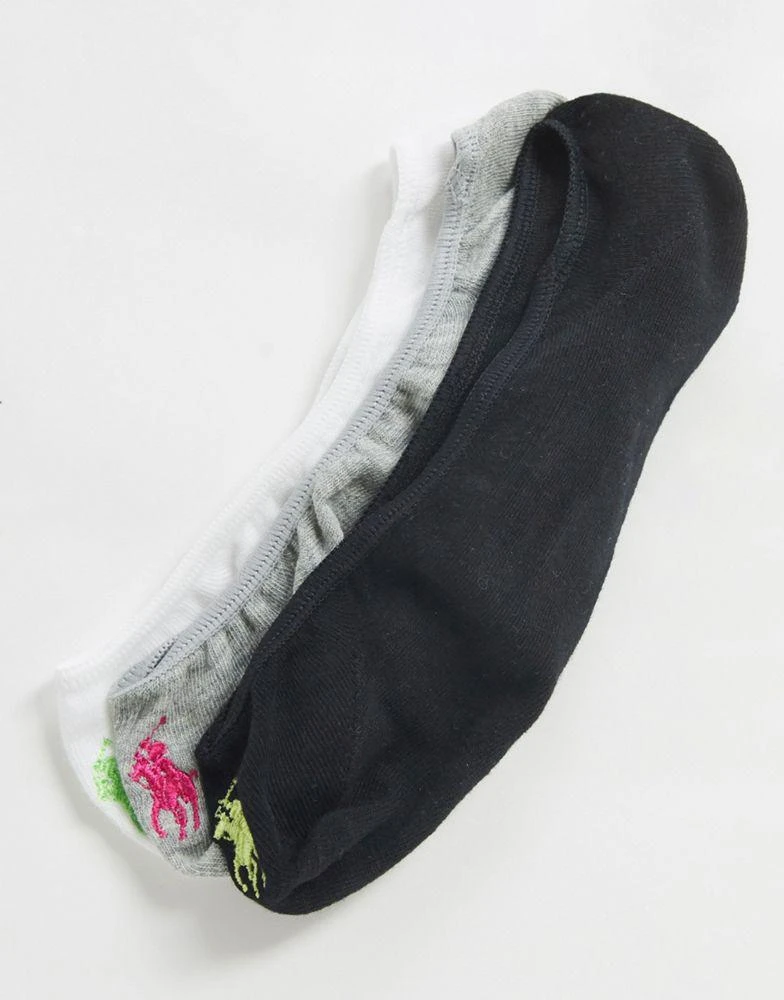 商品Ralph Lauren|Polo Ralph Lauren 3 pack ultra low liner socks,价格¥125,第2张图片详细描述