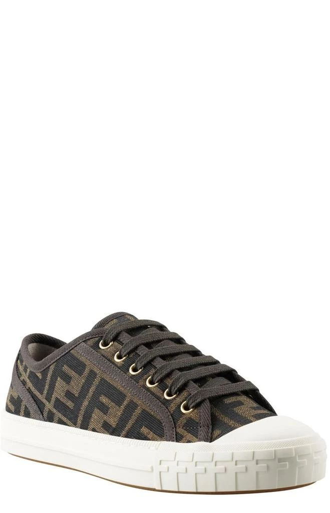 商品Fendi|Fendi Domino FF Motif Low-Top Sneakers,价格¥3636,第2张图片详细描述