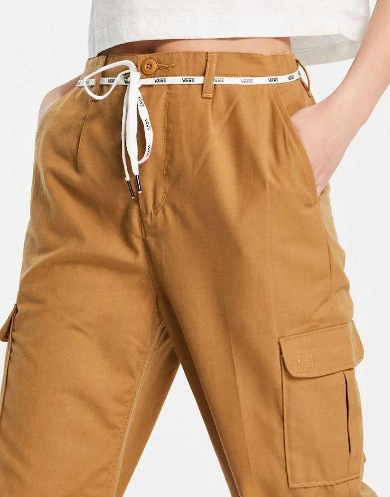 商品Vans|Vans Shoe Lace Cargo trousers in brown,价格¥331,第4张图片详细描述