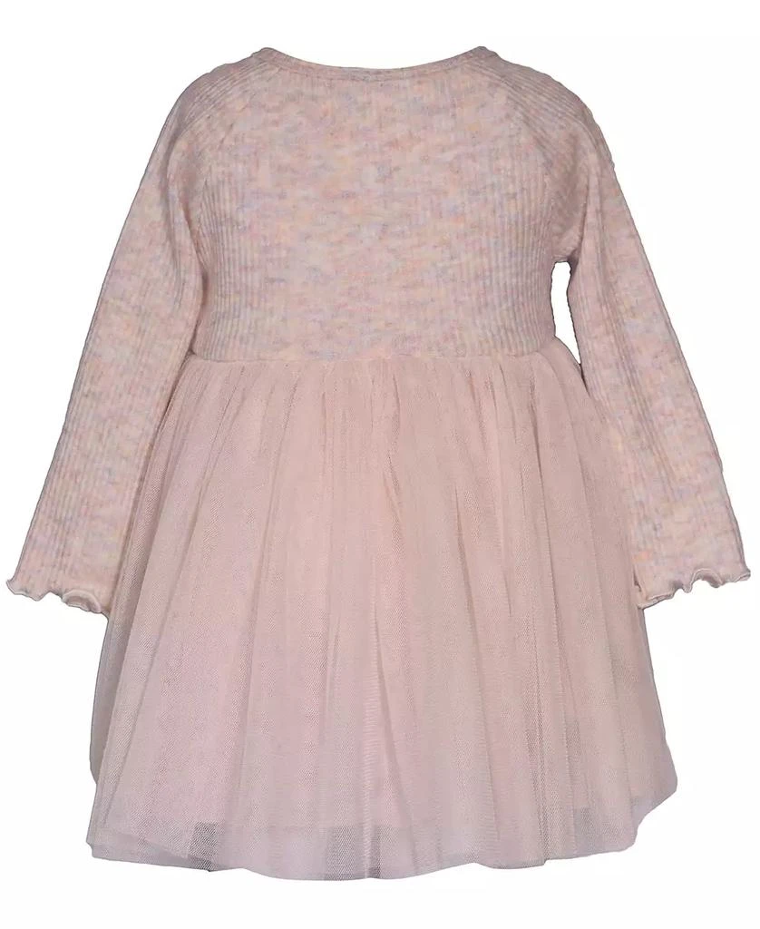 商品Bonnie Baby|Baby Girls Long Sleeve Tulle Skirt Dress,价格¥121,第2张图片详细描述