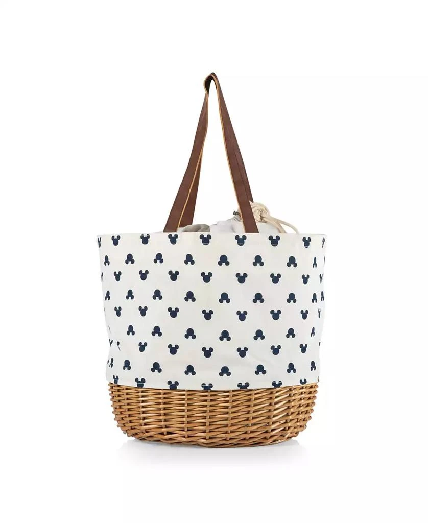 商品Disney|Mickey Mouse Silhouette Coronado Canvas and Willow Basket Tote,价格¥359,第1张图片