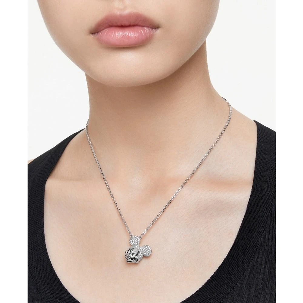 商品Swarovski|Disney Mickey Mouse Silver-Tone Crystal Pendant Necklace, 19-1/4",价格¥1093,第5张图片详细描述