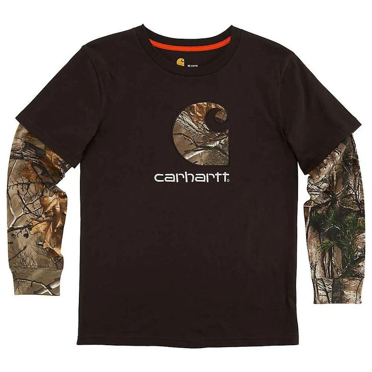 商品Carhartt|Carhartt Kids' Big C Layered Tee,价格¥141,第1张图片