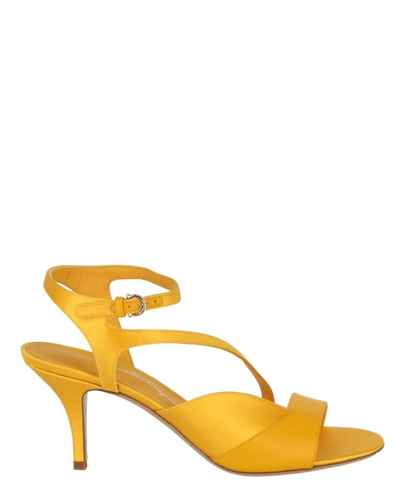 商品Salvatore Ferragamo|Olga Satin Heel Sandals,价格¥2598,第1张图片