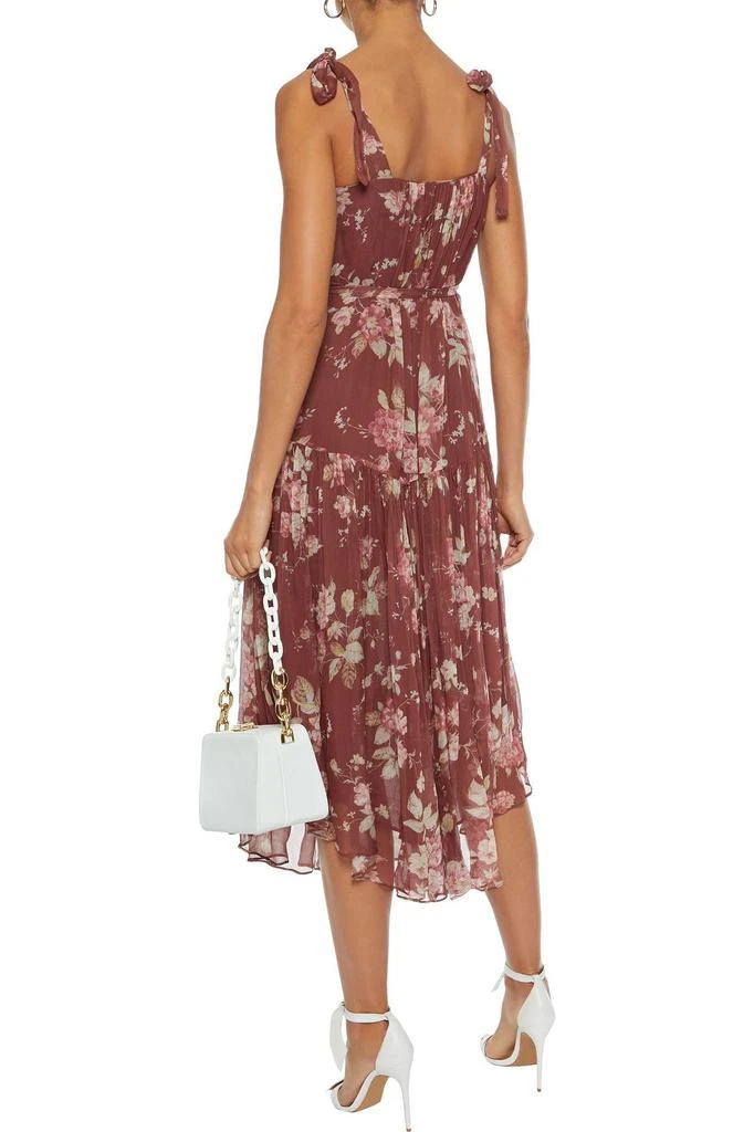 商品Zimmermann|Unbridled bow-detailed floral-print silk-georgette midi dress,价格¥3915,第3张图片详细描述