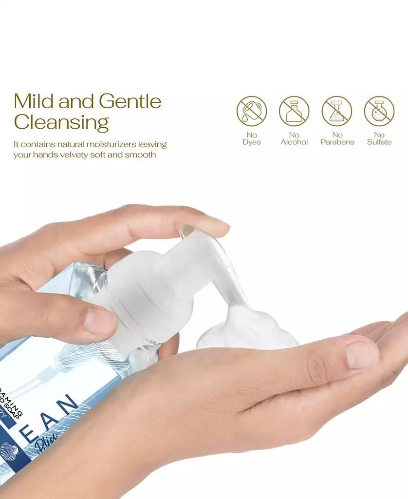 商品Lovery|Hand Foaming Soap in Ocean Bliss, Moisturizing Hand Soap with Flawless Crystal Heart Bracelet - Hand Wash Set, 4 Piece,价格¥270,第5张图片详细描述